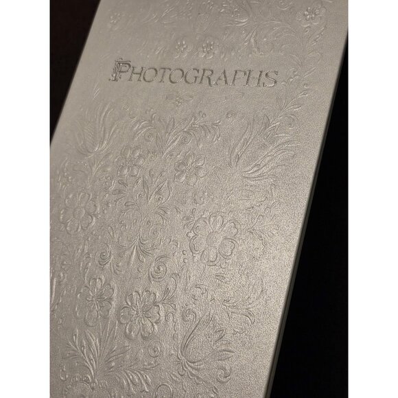 Photo Album Vintage Hallmark Keepsake Embossed Ivory 1984 Made USA 48 Photograph - Picture 3 of 13